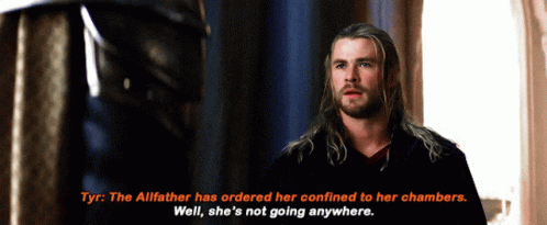 Allfather Shes Not Going Anywhere GIF - Allfather Shes Not Going Anywhere Not Going Anywhere GIFs