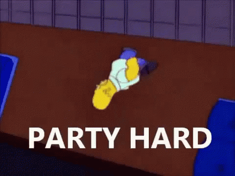 The Simpsons Homer Simpson GIF - The Simpsons Homer Simpson Party Hard GIFs