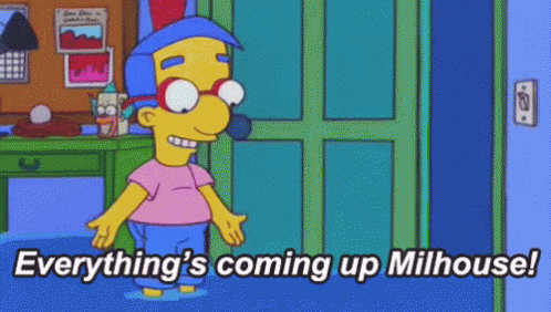 Milhouse Coming Up GIF - Milhouse Coming Up Yay GIFs