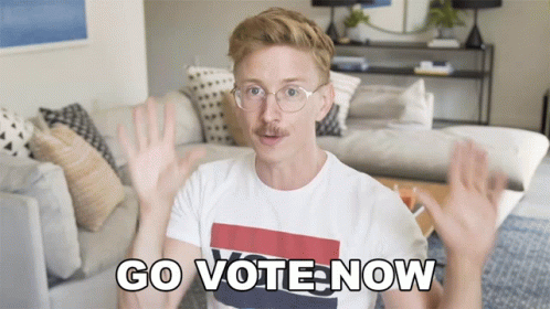 Go Vote Now Tyler Oakley GIF - Go Vote Now Tyler Oakley Get Out The Vote GIFs