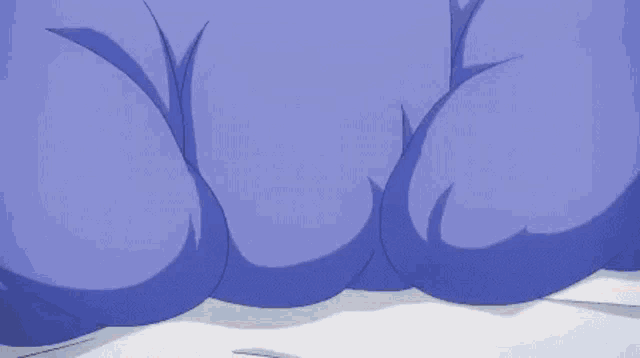 a girl with white hair and blue eyes is hiding under a blanket