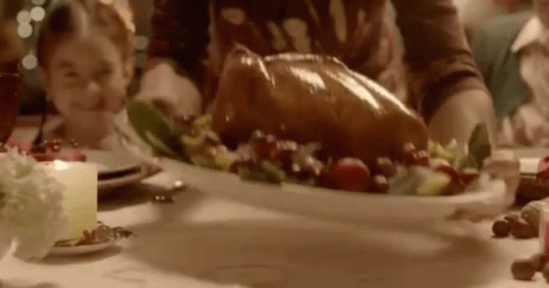 Tudo Pronto / Peru De Natal / Ceia De Natal / GIF - Family Dinner Turkey Christmas Dinner GIFs