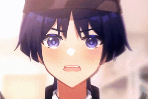 a close up of a person 's face with a hat on