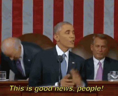 Good News GIF - Good News Wink Obama GIFs
