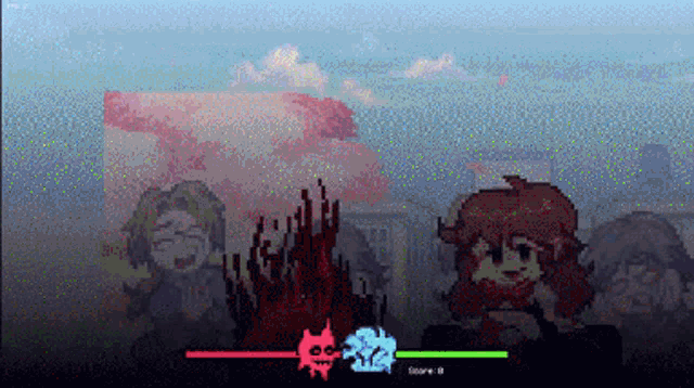 a screenshot of a video game shows a score of 0