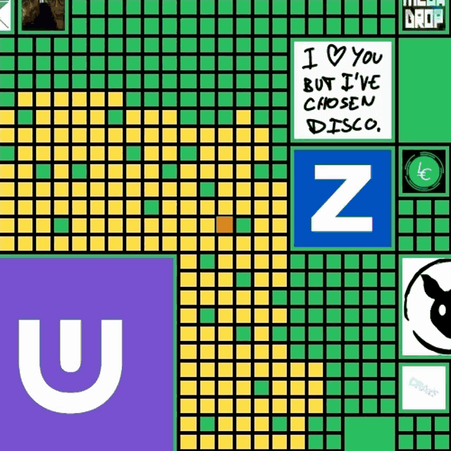 a board game that says i love you but i have chosen disco