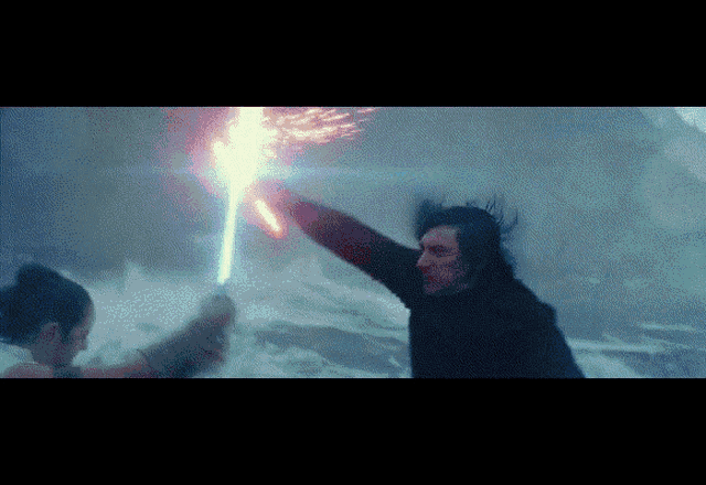 The Rise Of Skywalker Lightsaber Fight GIF