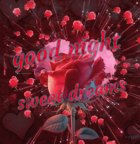 a picture of a rose with the words good night sweet dreams written on it