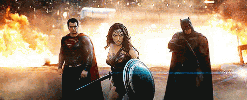 The Trinity Justice League GIF - The Trinity Justice League Wonder Woman GIFs