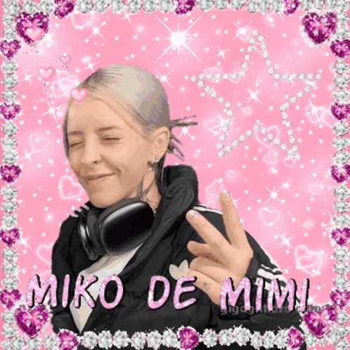 a picture of a girl with the name miko de mimi