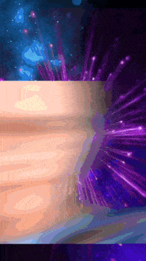 a purple and blue background with a few lines