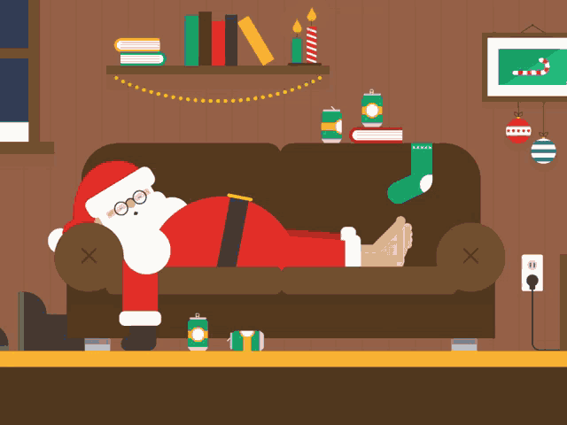 Santa Sleeping Santa GIF - Santa Sleeping Santa GIFs