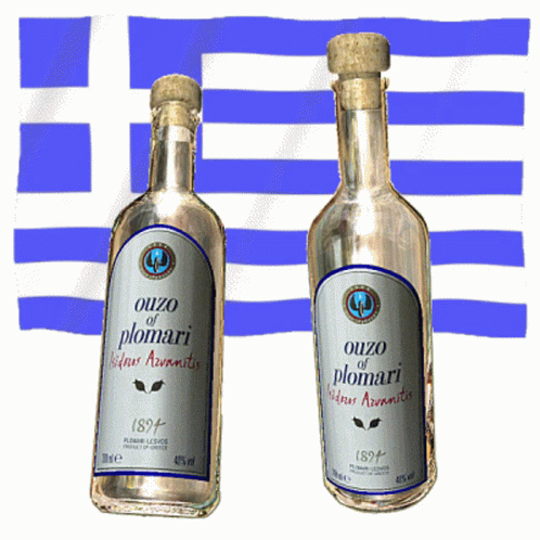 Ouzo Greek Flag GIF - Ouzo Greek Flag Plomari GIFs