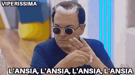 a man wearing sunglasses and a blue shirt says viperissima