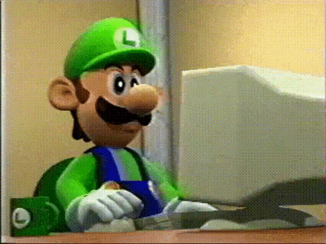 Luigi Super Mario GIF - Luigi Super Mario N64 GIFs