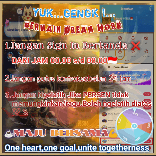 a screenshot of a game called maju bersama