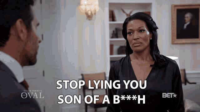 Stop Lying You Son Of A Bitch Kron Moore GIF - Stop Lying You Son Of A Bitch Kron Moore Victoria Franklin GIFs