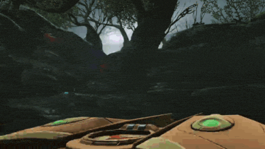 a blurred image of a robot with a few lines