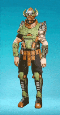 a video game character with horns on his head and a beard