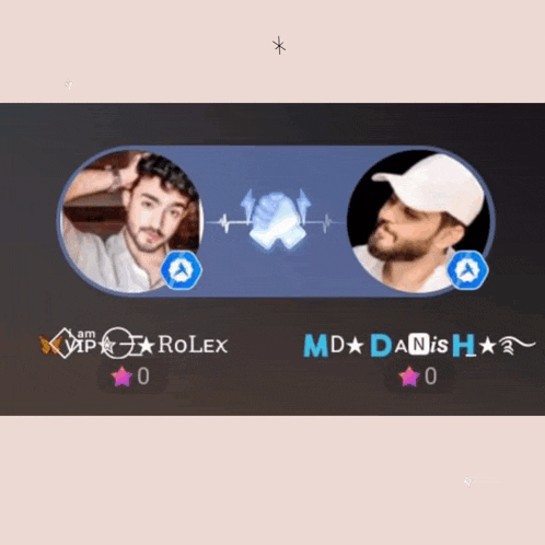 two men with rolex and md danish written on their faces