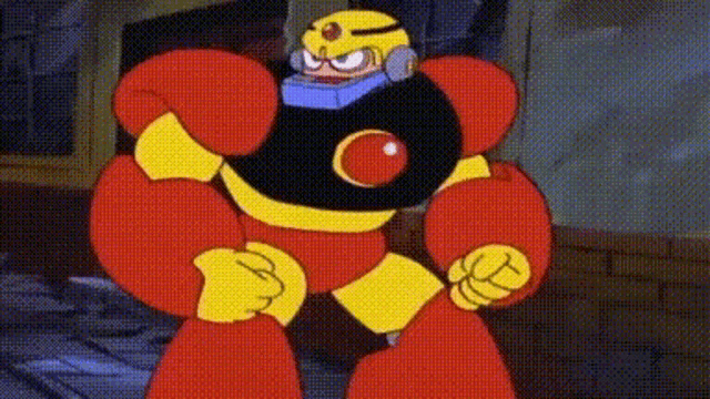 Mega Man Guts Man GIF - Mega Man Guts Man Punch GIFs