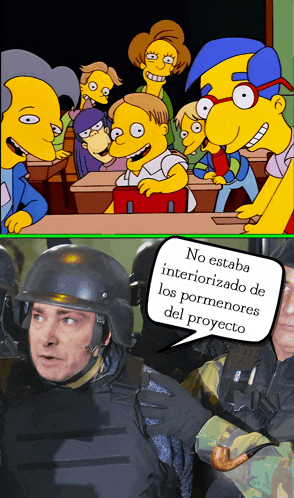 a man in a helmet with a speech bubble that says no estaba interiorizado