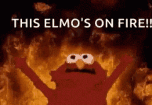 Elmo Fire Fire GIF - Elmo Fire Fire Elmo GIFs
