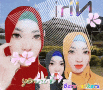 a group of women are posing for a picture with the words " barayalikers " on the bottom right
