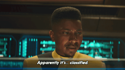 Apparently It'S Classified Star Trek Discovery GIF - Apparently It'S Classified Star Trek Discovery Guess That'S Classified GIFs