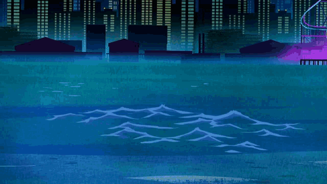 a cartoon drawing of a cockroach swimming in the water