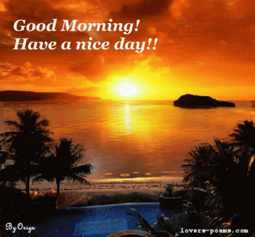 Good Morning Have A Nice Day GIF - Good Morning Have A Nice Day Beach GIFs
