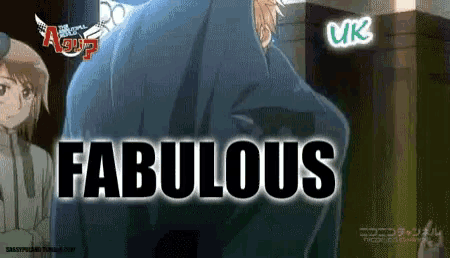 the word fabulous that is on a graphic