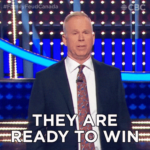 They Are Ready To Win Gerry Dee GIF - They Are Ready To Win Gerry Dee Family Feud Canada GIFs
