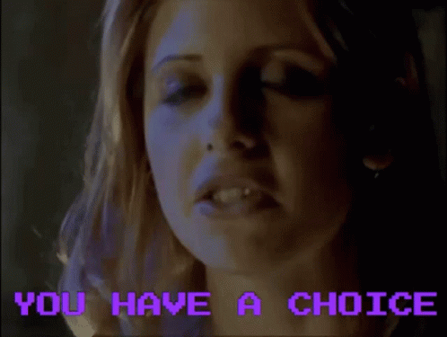 Buffy Choice GIF - Buffy Choice Whedon GIFs