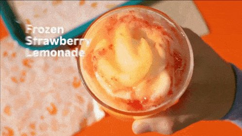 Popeyes Frozen Strawberry Lemonade GIF - Popeyes Frozen Strawberry Lemonade Fast Food GIFs