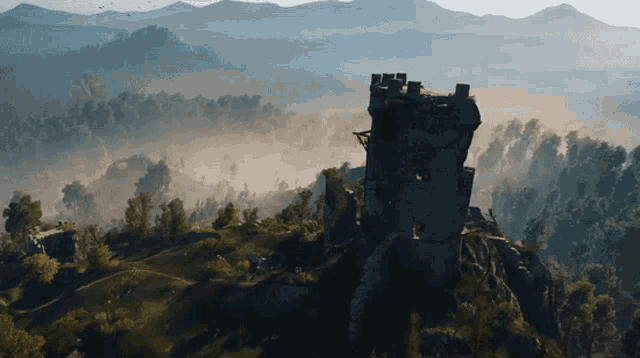 Remains Of A Civilizations Architecture The Witcher GIF - Remains Of A Civilizations Architecture The Witcher Beautiful World Of The Witcher GIFs