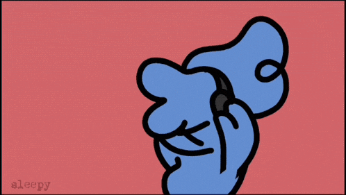 a cartoon drawing of a person with a x on their head