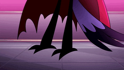 a close up of a cartoon character 's feet