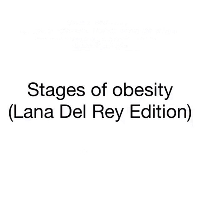 a woman standing on a sidewalk with a cup of coffee in her hand and the words stage 3 fat / overweight