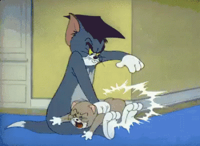 猫和老鼠 动漫 打屁屁 GIF - Tom And Jerry Anime Spank GIFs