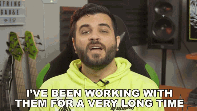 Ive Been Working With Them For A Very Long Time Andrew Baena GIF - Ive Been Working With Them For A Very Long Time Andrew Baena We Have Worked Together For A While Now GIFs