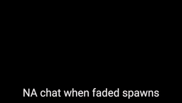 two cartoon characters are standing next to each other with the words na chat when faded spawns