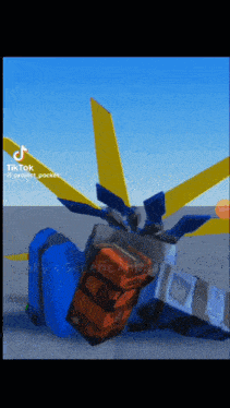 a tiktok video of a robot laying on its back