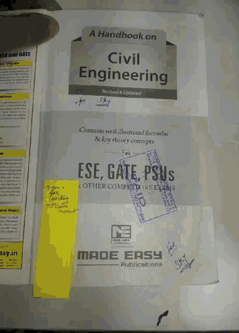 For Sky Civil Engineering Book GIF - For Sky Civil Engineering Book Made Easy Publications GIFs