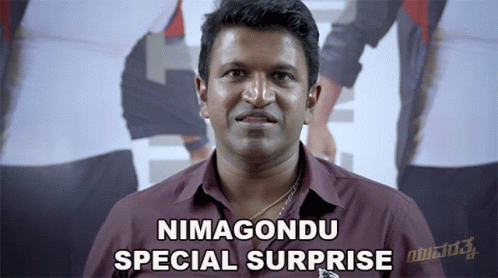 Nimagondu Special Surprise Yuva GIF - Nimagondu Special Surprise Yuva Puneeth Rajkumar GIFs