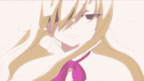 a girl with blonde hair and a pink bow tie