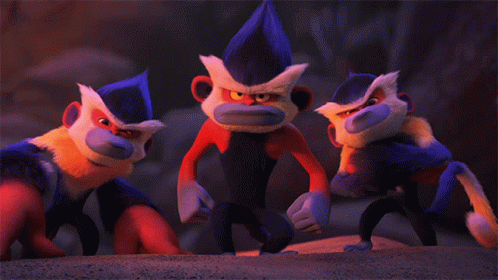 Strong Shoulder Punch Monkey GIF - Strong Shoulder Punch Monkey The Croods A New Age GIFs