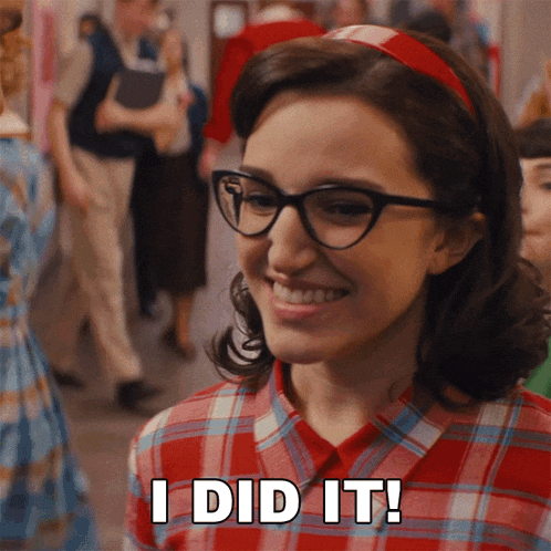 I Did It Jane GIF - I Did It Jane Grease Rise Of The Pink Ladies GIFs