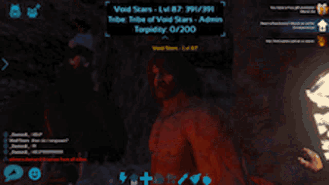 a screenshot of a video game that says void stars on the bottom
