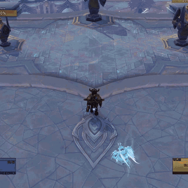 a screenshot of a video game with a percentage of 0 %